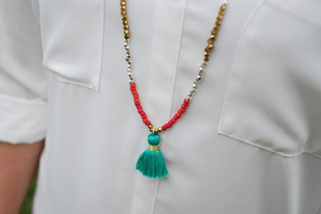 Tassel Necklace Featured On Bloom Into Beautiful - Charliemadison Originals LLC
