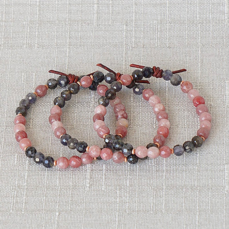 1437 Mini Bracelet - Iolite | I Love You Forever Bracelet