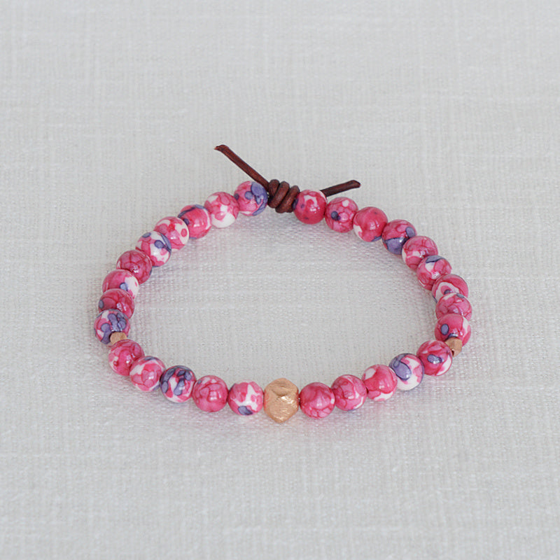 Red Jade Affirmation Mini Bracelet | Choose your Affirmation