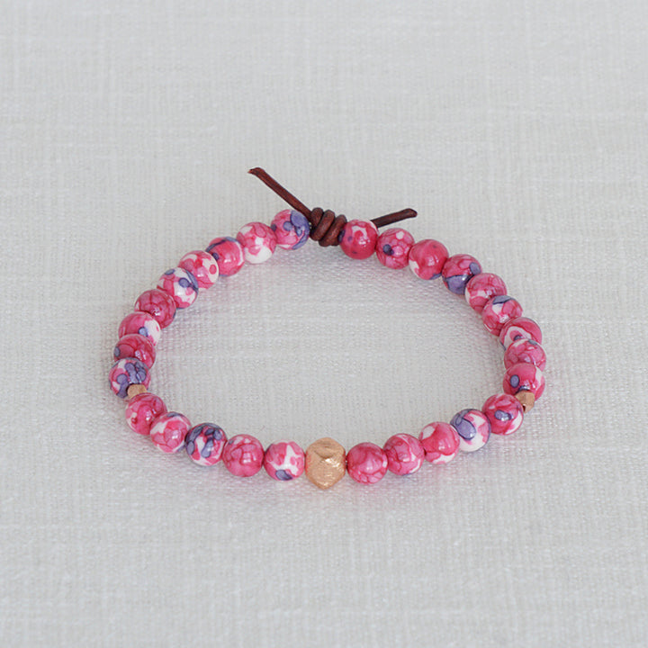 Red Jade Affirmation Mini Bracelet | Choose your Affirmation