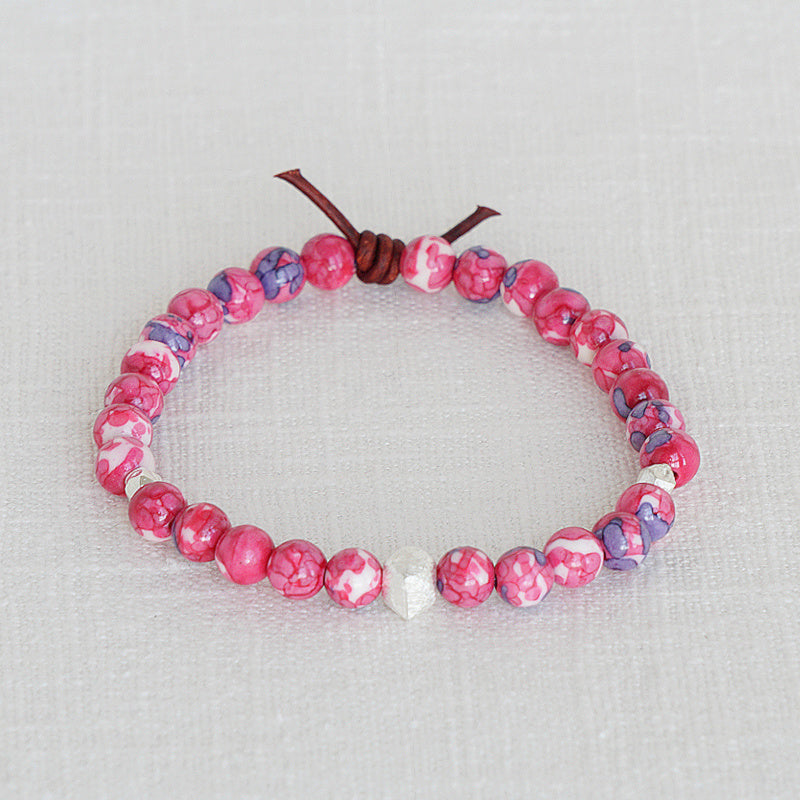 Red Jade Affirmation Mini Bracelet | Choose your Affirmation