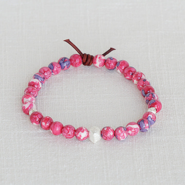 Red Jade Affirmation Mini Bracelet | Choose your Affirmation
