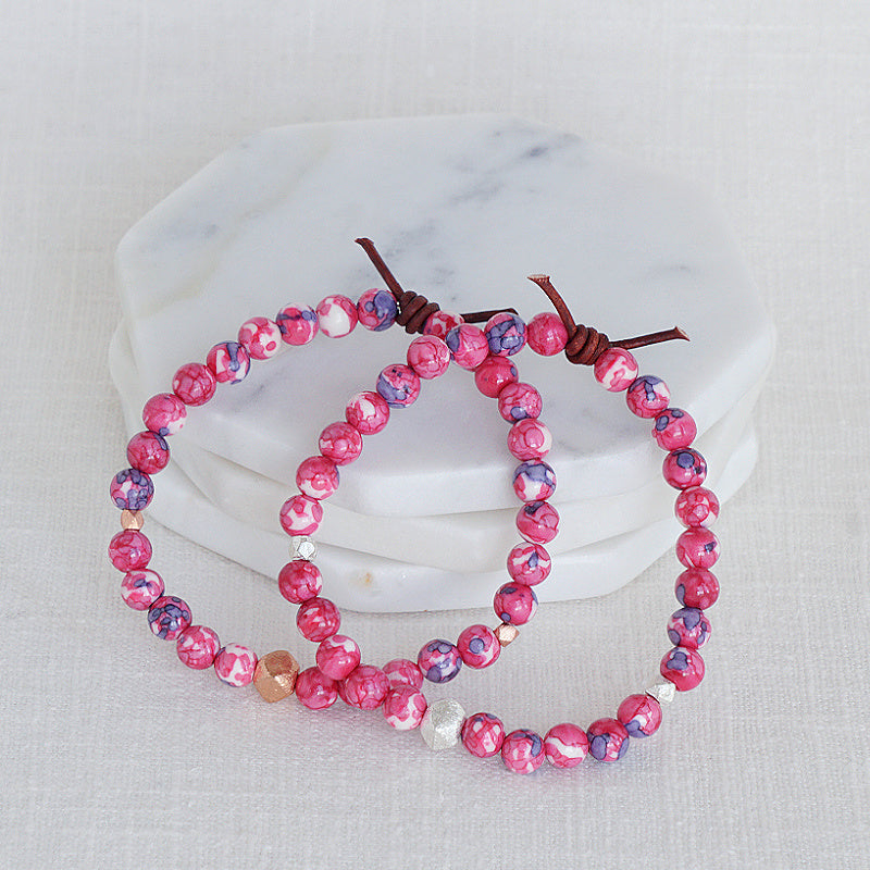 Red Jade Affirmation Mini Bracelet | Choose your Affirmation