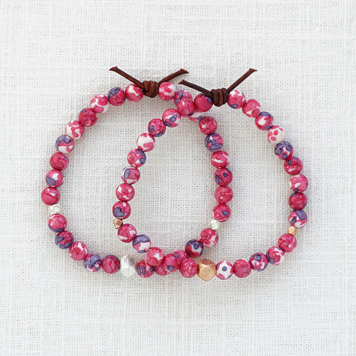 Red Jade Affirmation Mini Bracelet | Choose your Affirmation
