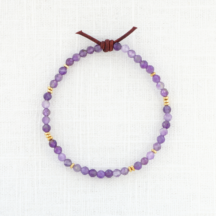 Birthstone Tiny Stacker Bracelet
