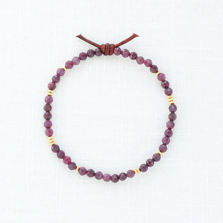 Birthstone Tiny Stacker Bracelet