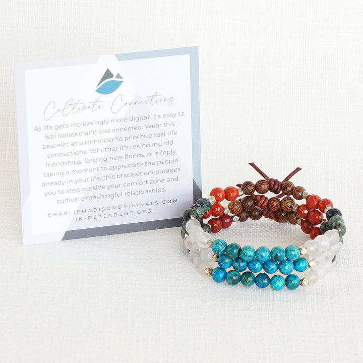 Cultivate Connections Mini Bracelet | Independent X Charliemadison Collaboration