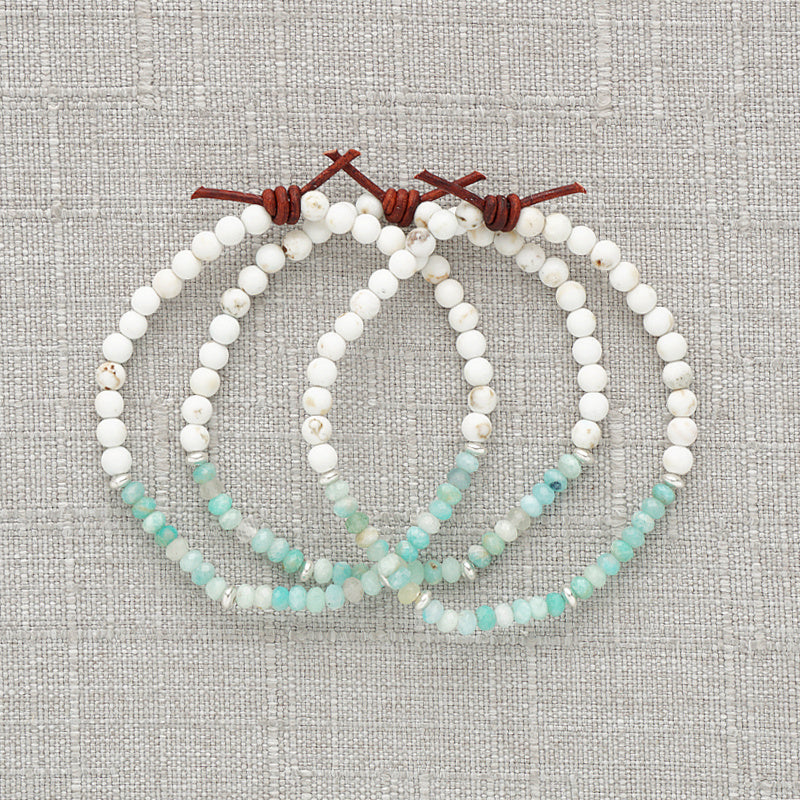 Dream Big Bracelet - Peru Amazonite | Tiny Stacker