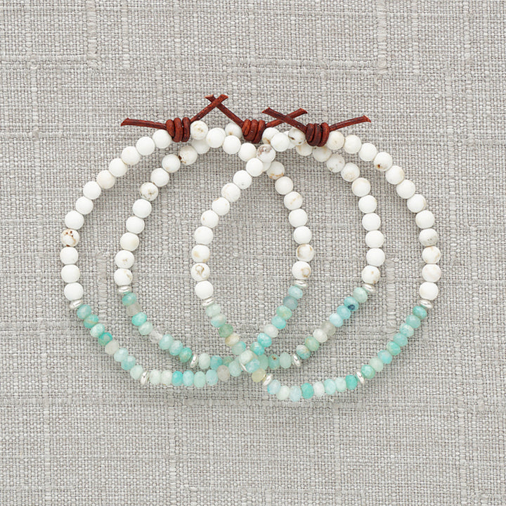 Dream Big Bracelet - Peru Amazonite | Tiny Stacker