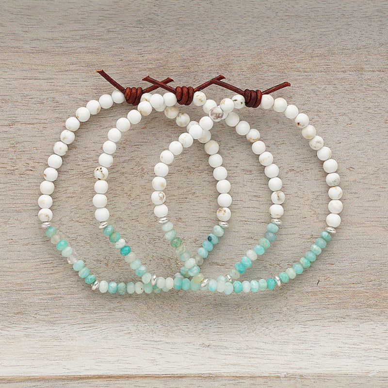 Dream Big Bracelet - Peru Amazonite | Tiny Stacker