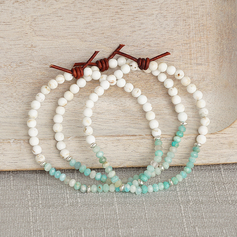 Dream Big Bracelet - Peru Amazonite | Tiny Stacker