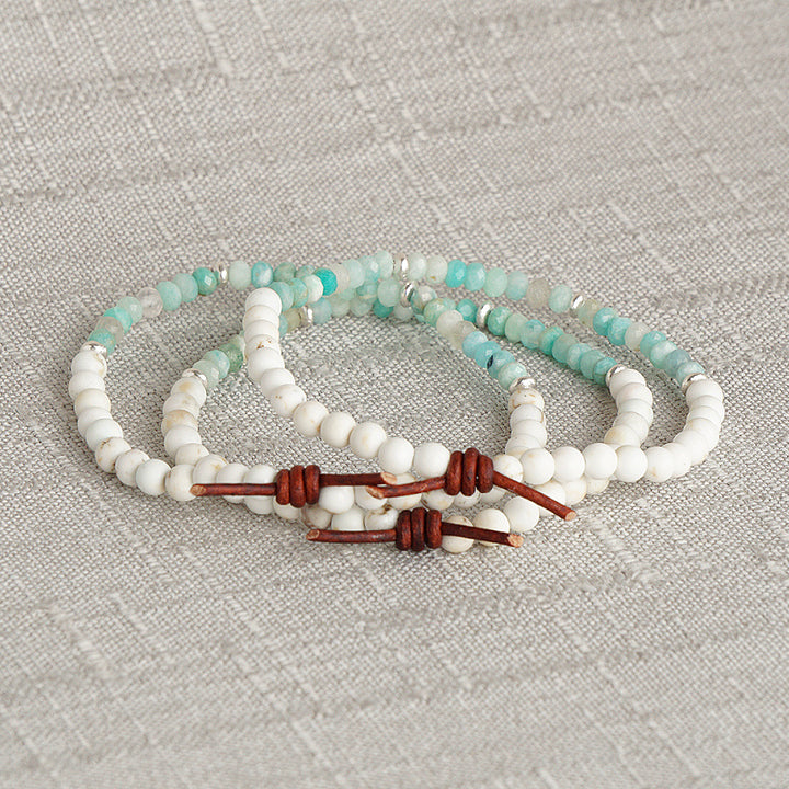 Dream Big Bracelet - Peru Amazonite | Tiny Stacker