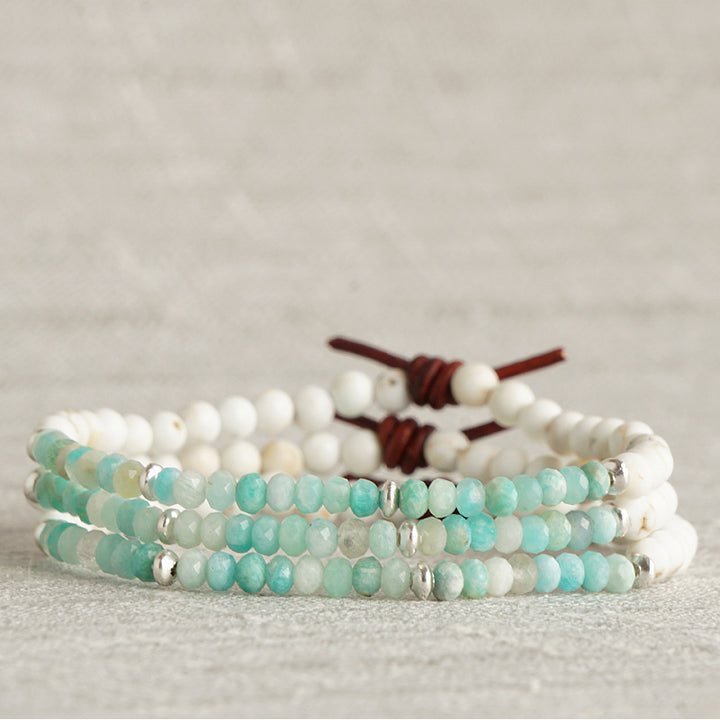 Dream Big Bracelet - Peru Amazonite | Tiny Stacker