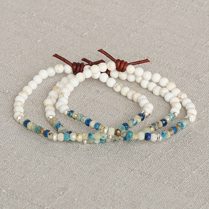 Dream Big Bracelet - Azurite | Tiny Stacker