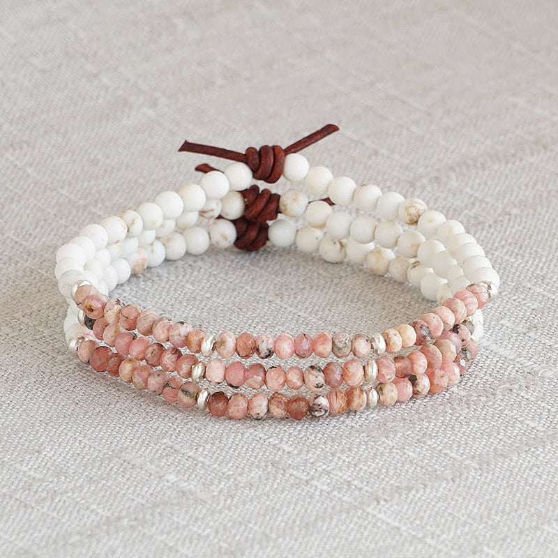 Dream Big Bracelet - Rhodocrosite | Tiny Stacker