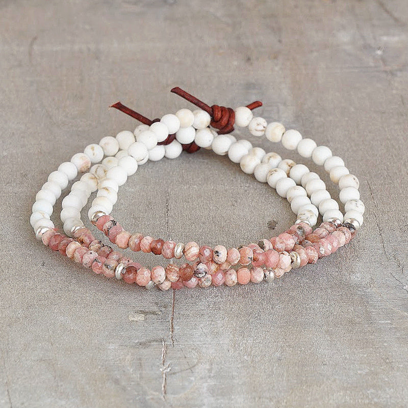 Dream Big Bracelet - Rhodocrosite | Tiny Stacker