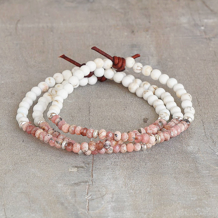 Dream Big Bracelet - Rhodocrosite | Tiny Stacker