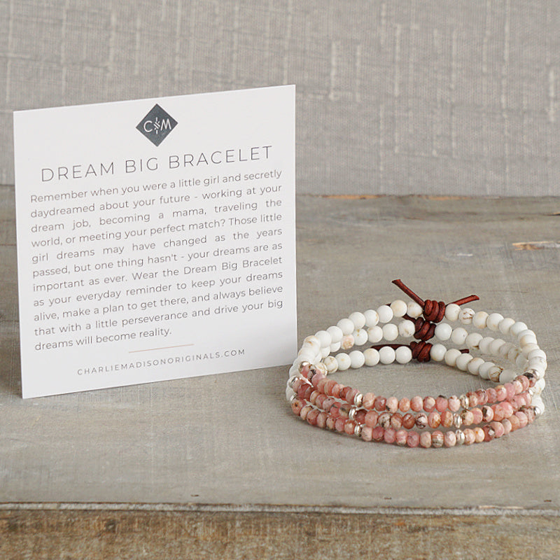 Dream Big Bracelet - Rhodocrosite | Tiny Stacker