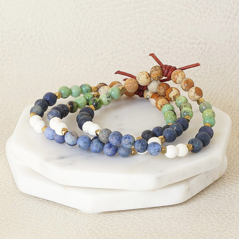 Home of The Brave Mini Bracelet Stack of Three, Military Tribute Bracelet, Military Jewelry, Military Family, Armed Forces, Military Spouse Jewelry