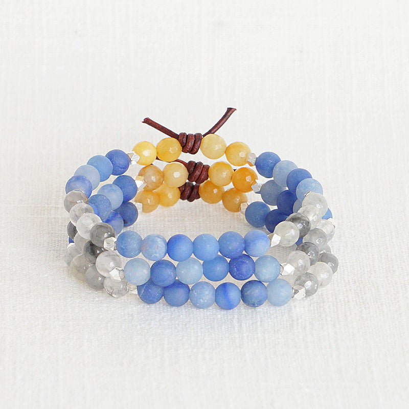 In My Heart Air Force Bracelet Stack of 3, Military Tribute Bracelet, Support The Troops, PCS, Deployment, Military Spouse Jewelry