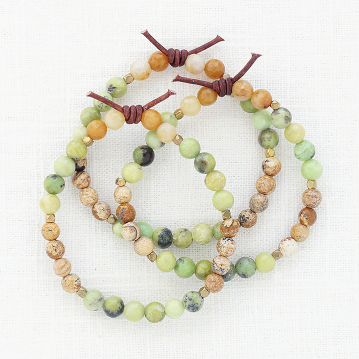 In My Heart Army Bracelet Stack of 3, Military Tribute Bracelet, Support The Troops, PCS, Deployment, Military Spouse Jewelry