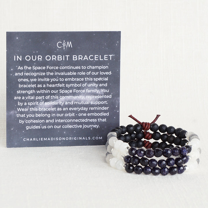 In Our Orbit Mini Bracelet | A Space Force Guardian Spouse Collaboration