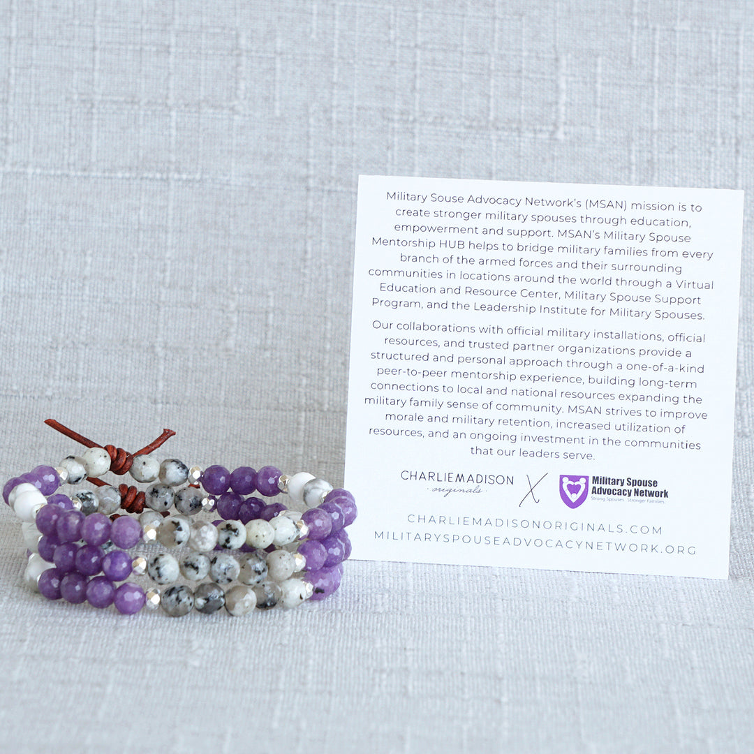 The Mentors & Leaders Within Us Mini Bracelet | Military Spouse Advocacy Network Collaboration
