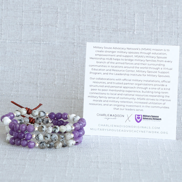 The Mentors & Leaders Within Us Mini Bracelet | Military Spouse Advocacy Network Collaboration