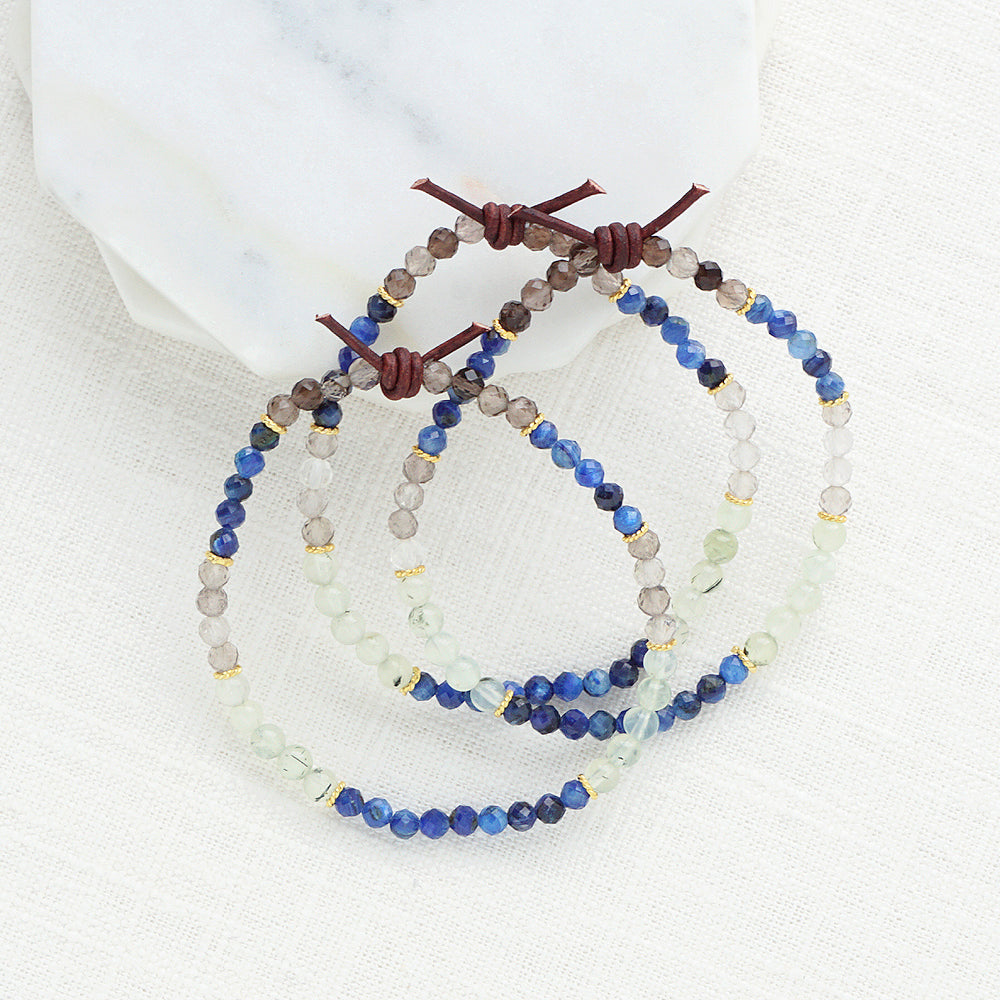 Milspo Strong Tiny Bracelet Stack of Three, Military Jewelry, Military Spouse Jewelry, Military Family Jewelry, Deployment, PCS, Milspouse Tribe