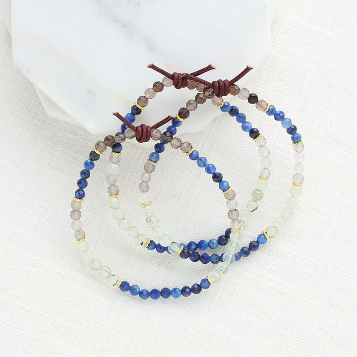 Milspo Strong Tiny Bracelet Stack of Three, Military Jewelry, Military Spouse Jewelry, Military Family Jewelry, Deployment, PCS, Milspouse Tribe