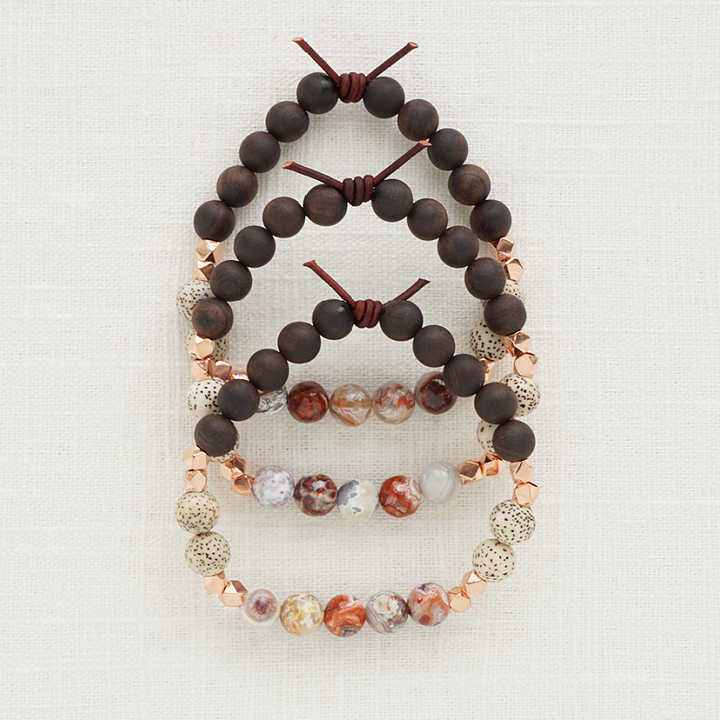 Perseverance - Laguna Lace Agate | Essential Oil Diffuser Bracelet
