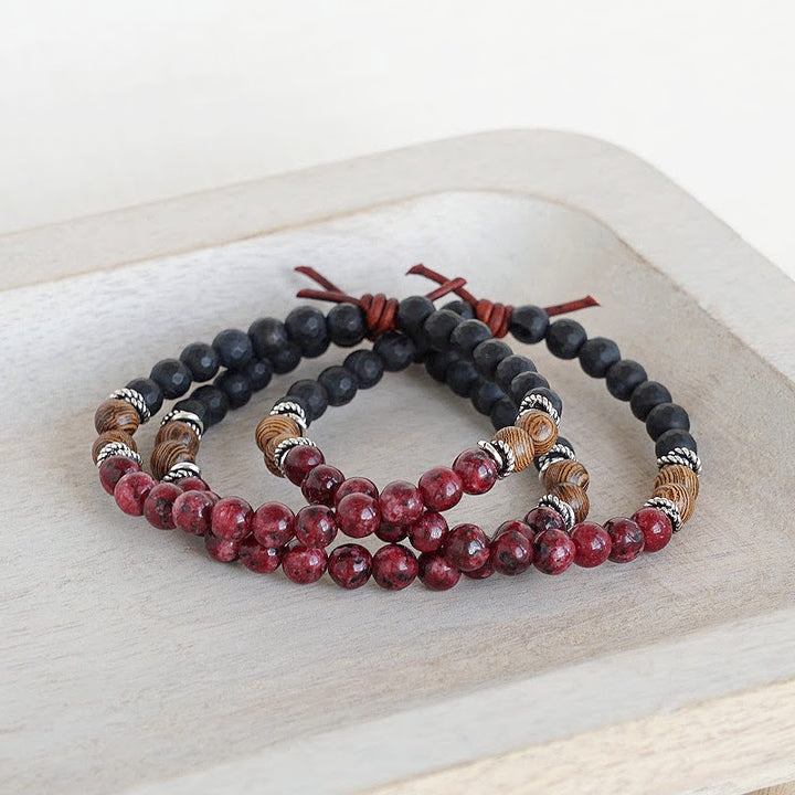 Remember Everyone Deployed (RED) Mini Bracelet Stack of Three, Military Jewelry, Military Spouse Jewelry, Deployment, PCS, Support The Troops, Military Family Jewelry, R.E.D. Fridays, Deployed Troops