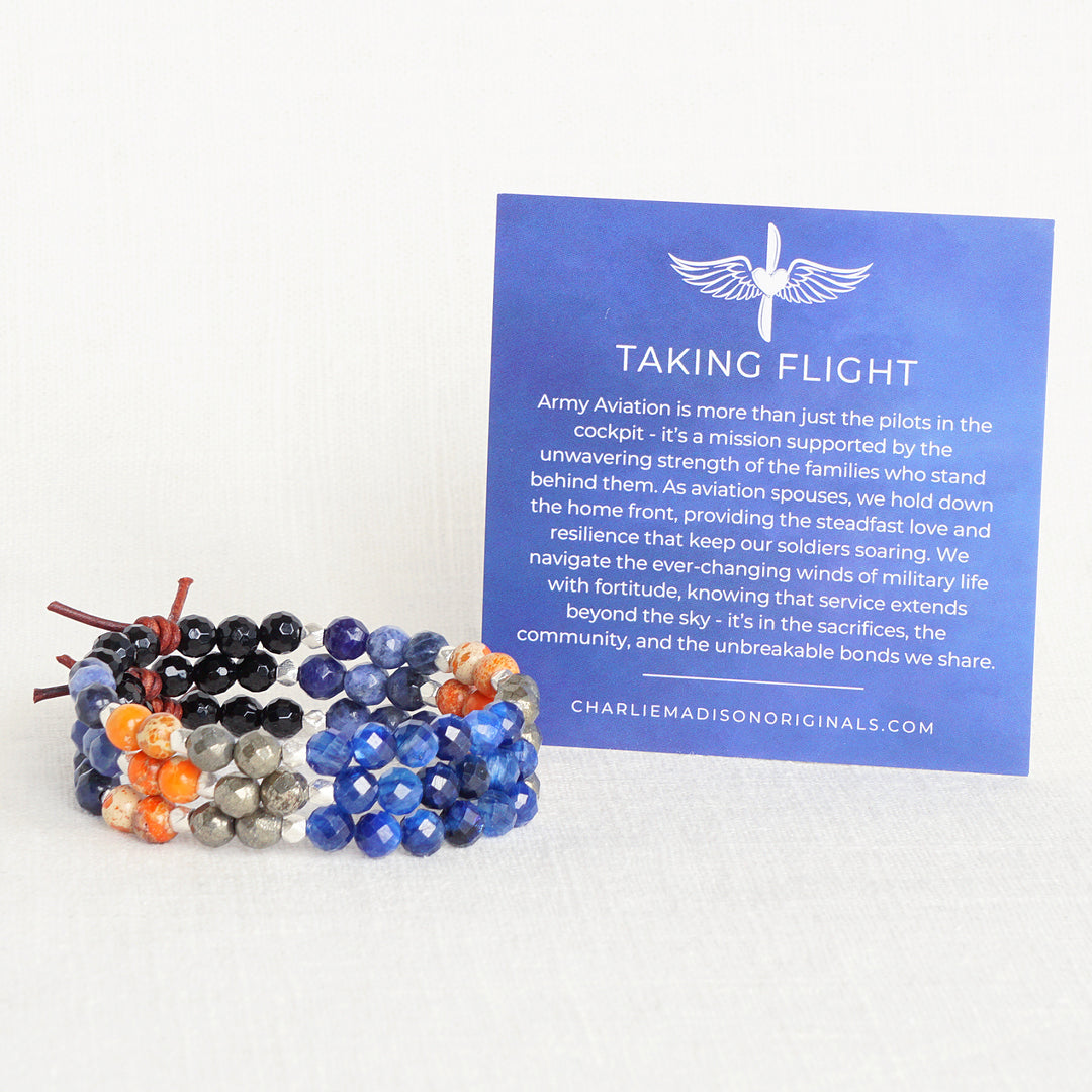 Taking Flight Mini Bracelet | Army Aviation Spouses Bracelet