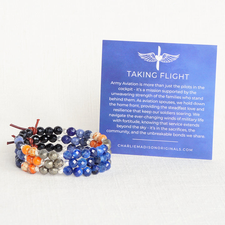 Taking Flight Mini Bracelet | Army Aviation Spouses Bracelet