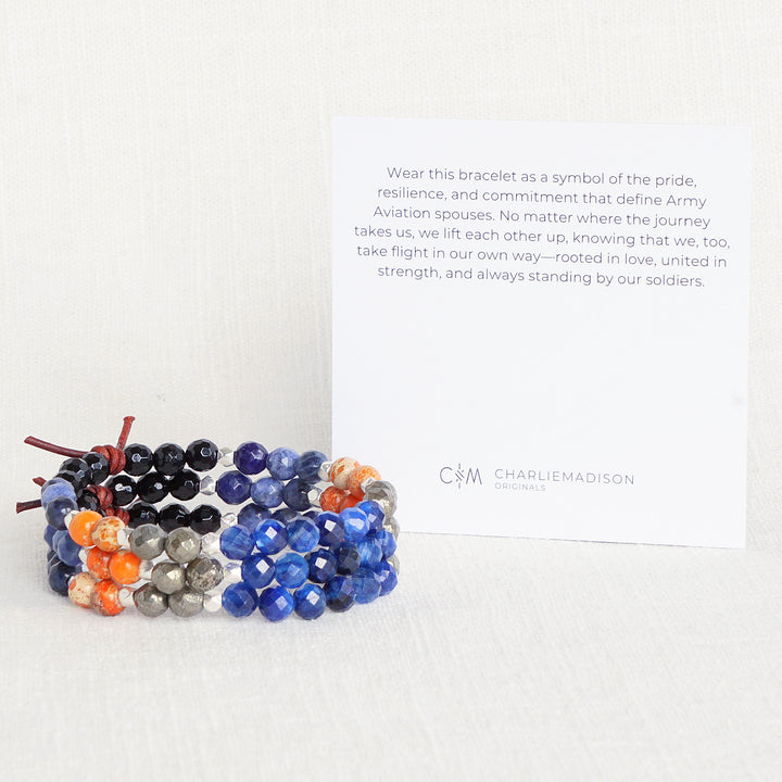 Taking Flight Mini Bracelet | Army Aviation Spouses Bracelet