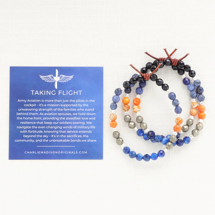Taking Flight Mini Bracelet | Army Aviation Spouses Bracelet