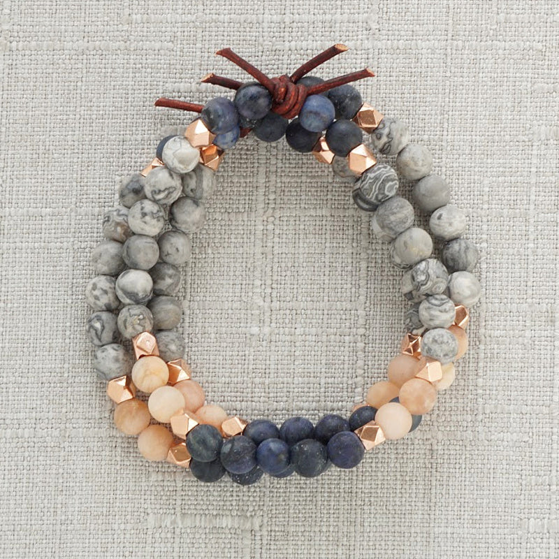 Ties That Bind Mini Bracelet Stack of Three, Families Ties, Connection, Ties That Bind You Together, Family, Family Bond, Meaningful Family Bracelet