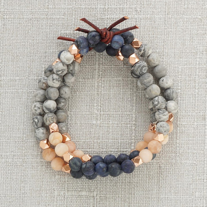 Ties That Bind Mini Bracelet Stack of Three, Families Ties, Connection, Ties That Bind You Together, Family, Family Bond, Meaningful Family Bracelet