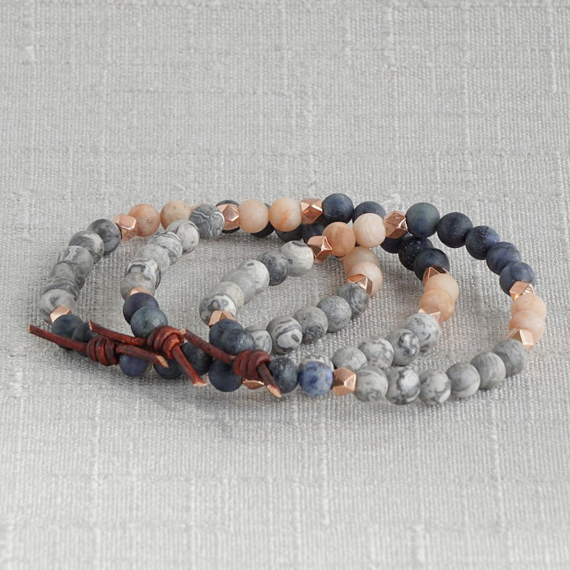 Ties That Bind Mini Bracelet Stack of Three, Families Ties, Connection, Ties That Bind You Together, Family, Family Bond, Meaningful Family Bracelet