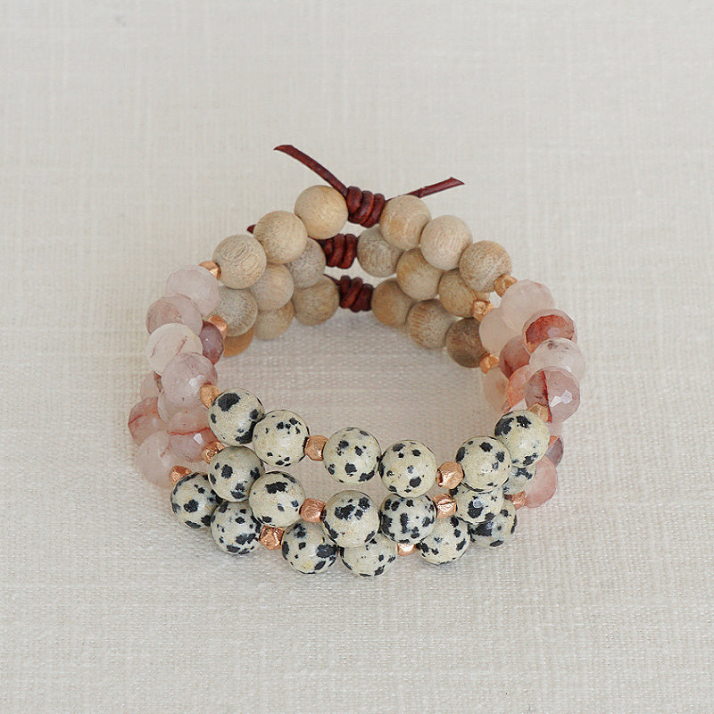 Trust Your Journey Blush Bracelet Stack, Personal Journey, Growth, Everything Happens for A Reason, Personal Lessons, Inspirational Bracelet