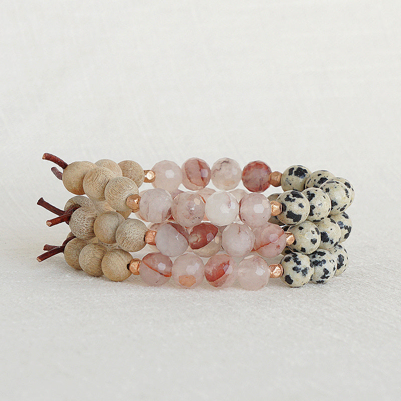 Trust Your Journey Blush Bracelet Stack, Personal Journey, Growth, Everything Happens for A Reason, Personal Lessons, Inspirational Bracelet