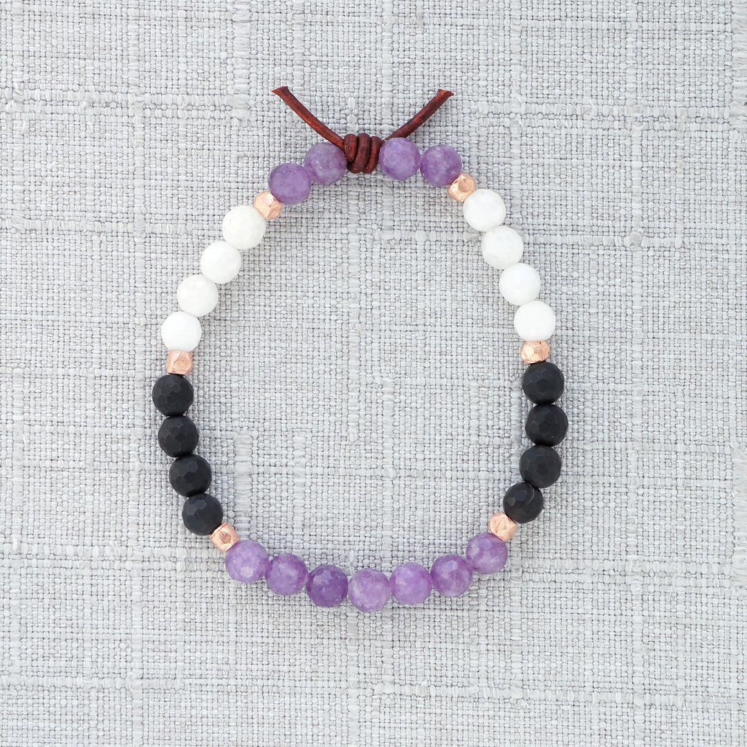 Until We Meet Again Bracelet - Lepidolite | A Bereavement Bracelet