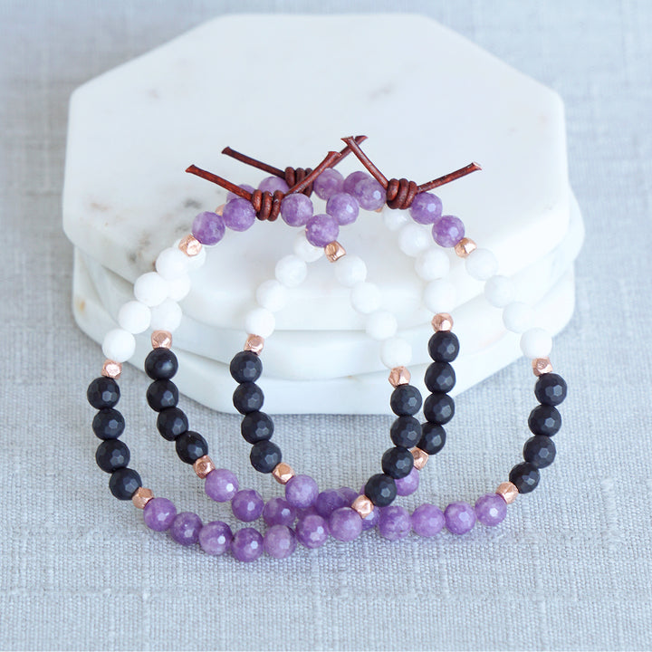 Until We Meet Again Bracelet - Lepidolite | A Bereavement Bracelet
