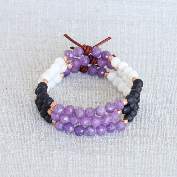 Until We Meet Again Bracelet - Lepidolite | A Bereavement Bracelet
