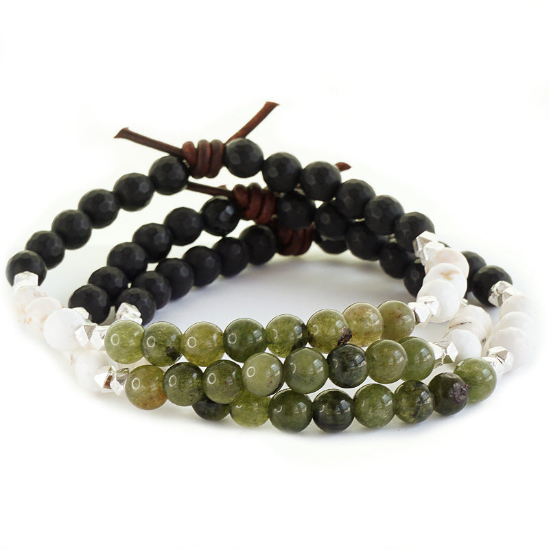 Never Walk Alone Mini Bracelet Stack of Three, Collaboration with Got Your Six Support Dogs, Support Dogs, Military Veterans and First-Responders, Healing Power of Dogs