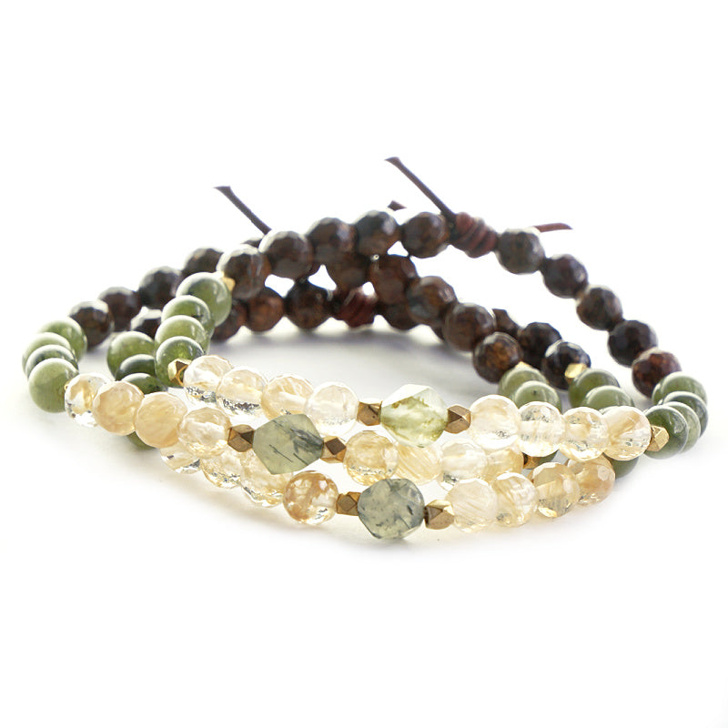 One Day Closer Mini Bracelet Stack of Three, Deployment, PCS, Military Jewelry, Military Spouse Jewelry, Military Family Jewelry