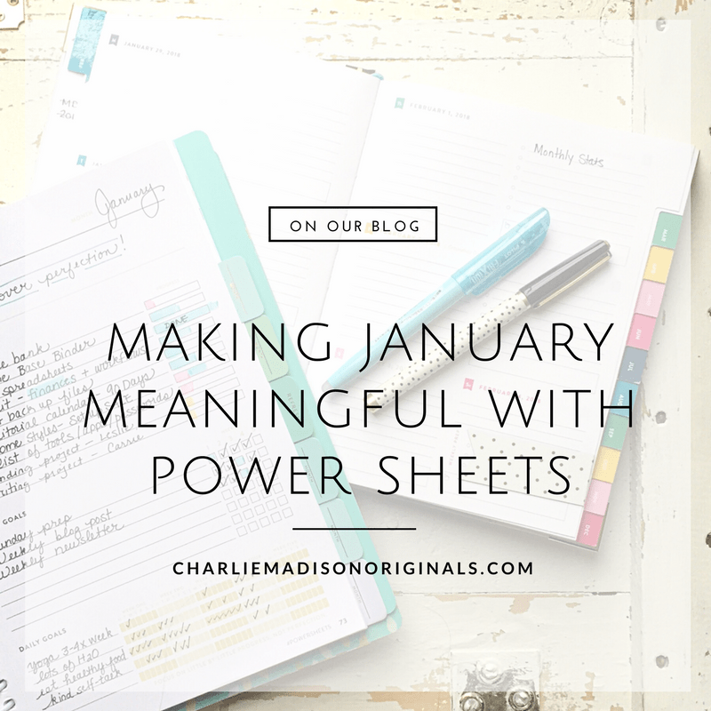 The Blog - New Year's Planning with Power Sheets – Charliemadison ...
