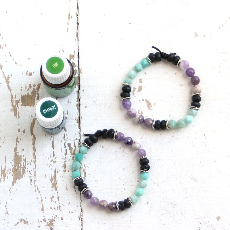 Essential Oil Diffuser Bracelet Blend of the Day | Spearmint + Lime - Charliemadison Originals LLC