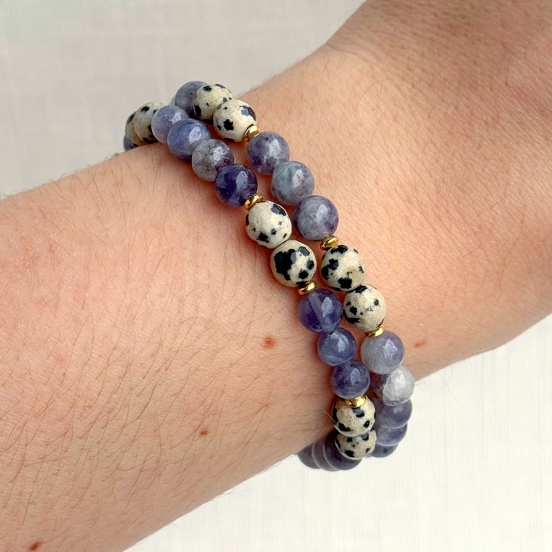 1437 Mini Bracelet - Sunstone Iolite | I Love You Forever Secret Code Bracelet
