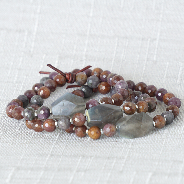 Ruby & Labradorite Nugget Bracelet | 2023 Holiday Exclusive